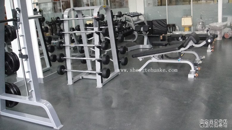 北京樂庭國際辦公樓橡膠地板工程案例實(shí)圖